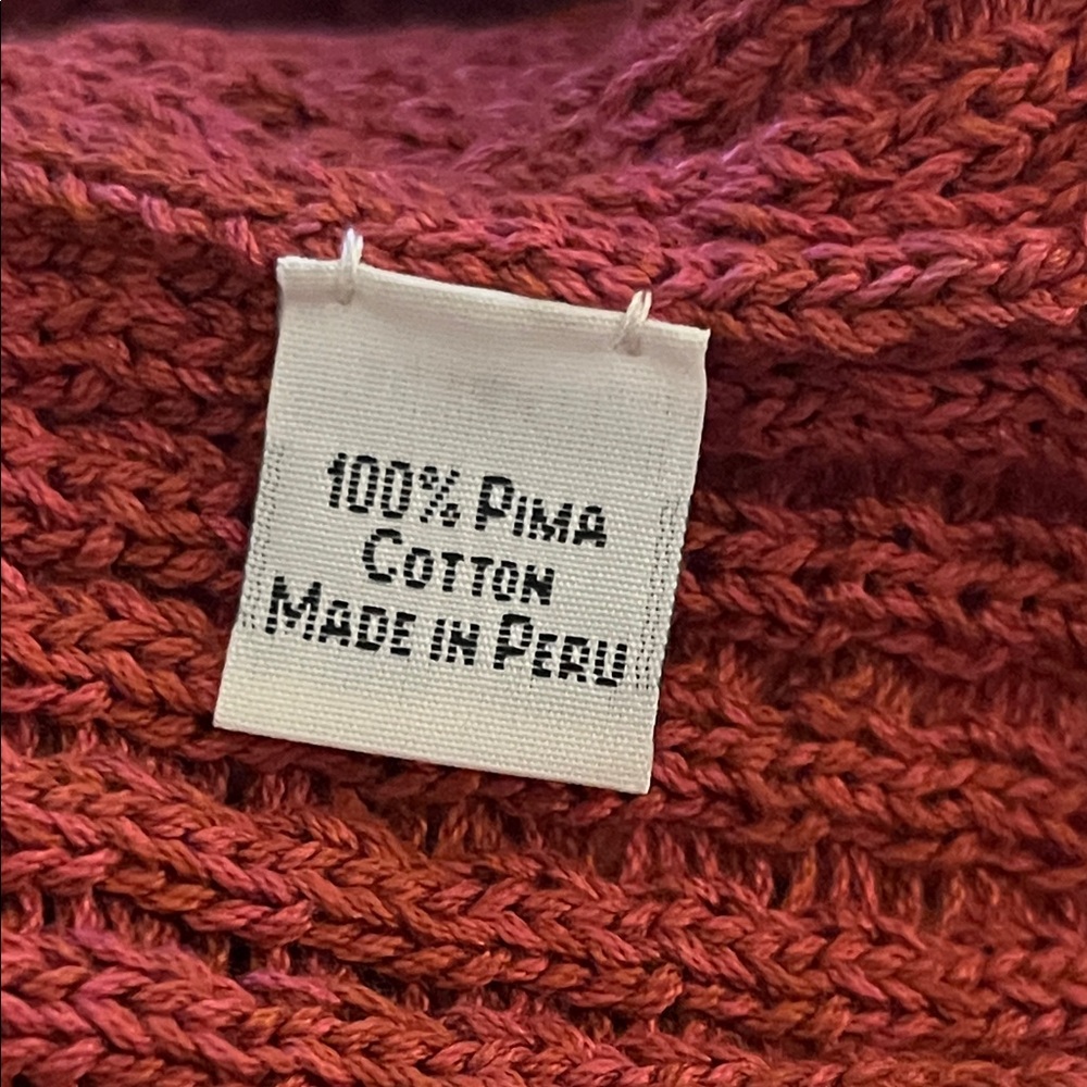 Peruvian Connection Deep Rust Cardigan - Picture 7 of 8